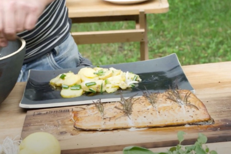 Lachs im Smoker