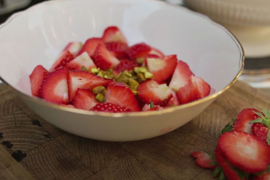 Leckerer Erdbeersalat