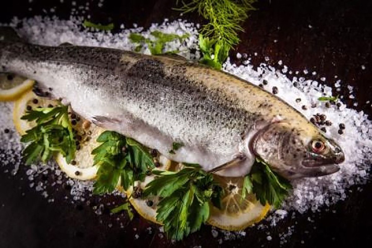 Rezept Trout fried with 