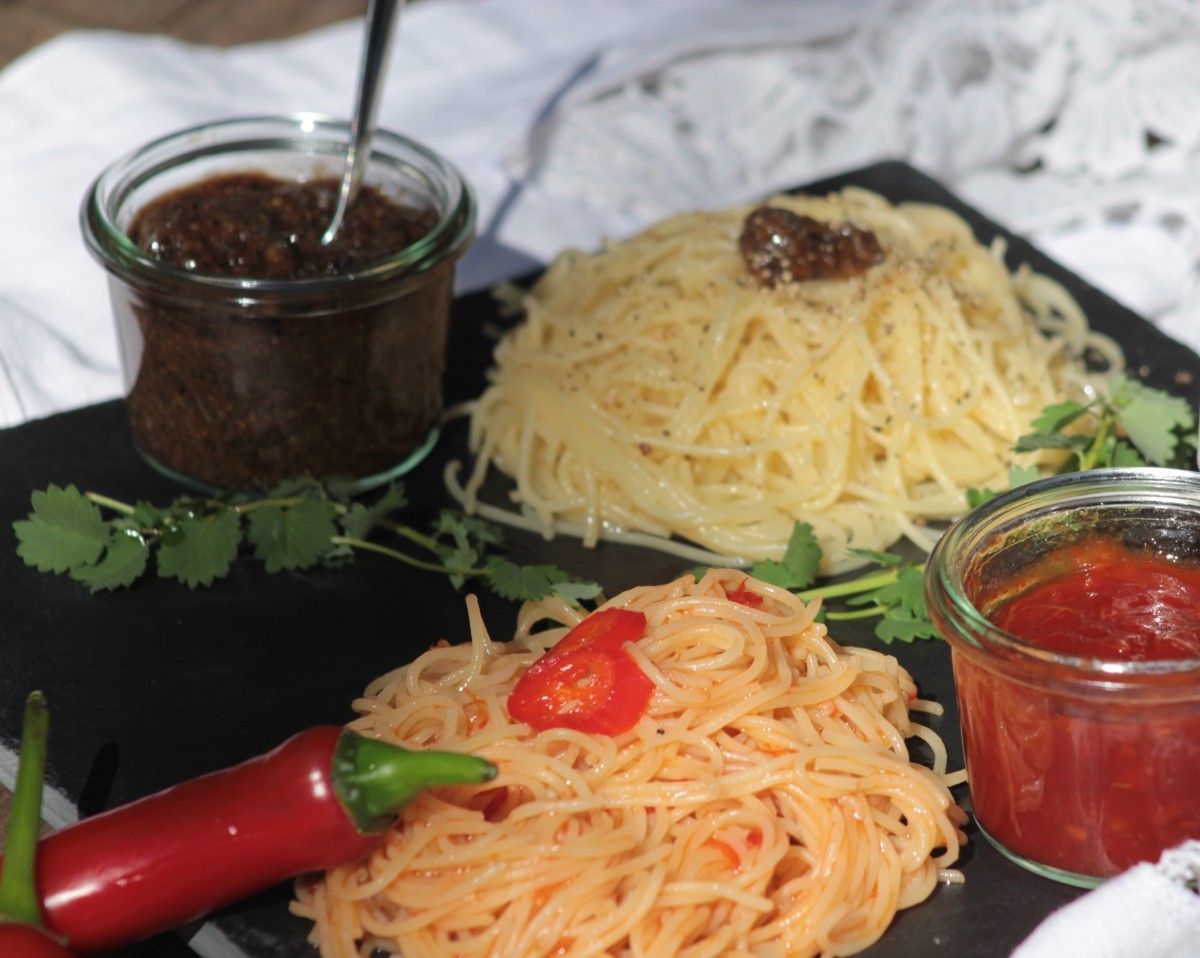Rezept Spaghetti Salat mit Halali  – Vinaigrette