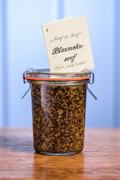 Mustard Senf de Senf mit Blaumohn