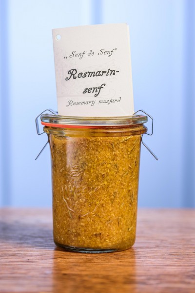 Mustard Senf de senf with rosemary